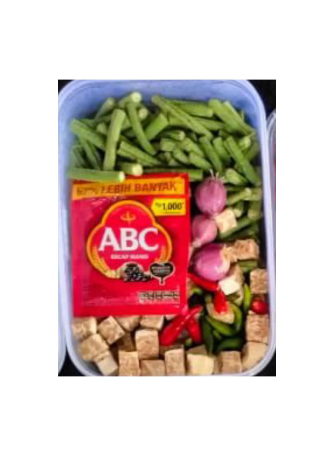 Paket Oseng Tempe+kacang panjang